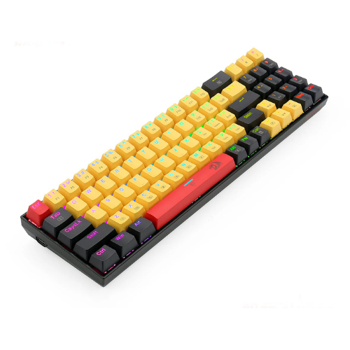 Redragon K688 RGB Mechanical Gaming Keyboard Blue Switch – 78 Keys, Hot-Swappable Blue Switches, Compact Design, Ergonomic RGB Keyboard for PC & Laptop