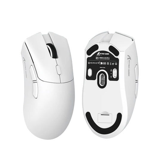 Attack Shark R1 Wireless Gaming Mouse | Tri-Mode (Bluetooth + 2.4G + USB-C) | Ultra-Light 55g | PAW3311 Sensor | 18000 DPI