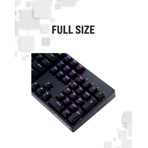 Lang MK8 Titan 1st Player Mechanical Gaming Keyboard – Gateron Red Switches | RGB Backlight | Hot-Swappable | Full-Size 104 Keys