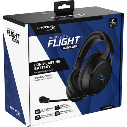 HyperX Cloud Flight Wireless Gaming Headset (Open Box) | For PS5, PS4 & PC | 30Hr Battery | Signature HyperX Comfort