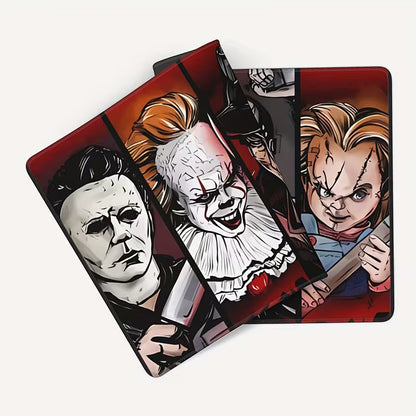Halloween-Themed Large XXL Gaming Mouse Pad – Extended Desk Mat with 5 Spooky Characters, Non-Slip Rubber Base, Ideal for Keyboard & Mouse Setup