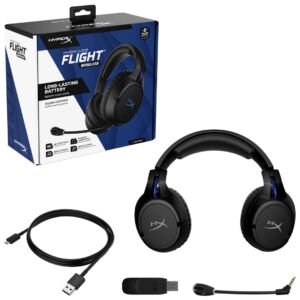 HyperX Cloud Flight Wireless Gaming Headset (Open Box) | For PS5, PS4 & PC | 30Hr Battery | Signature HyperX Comfort