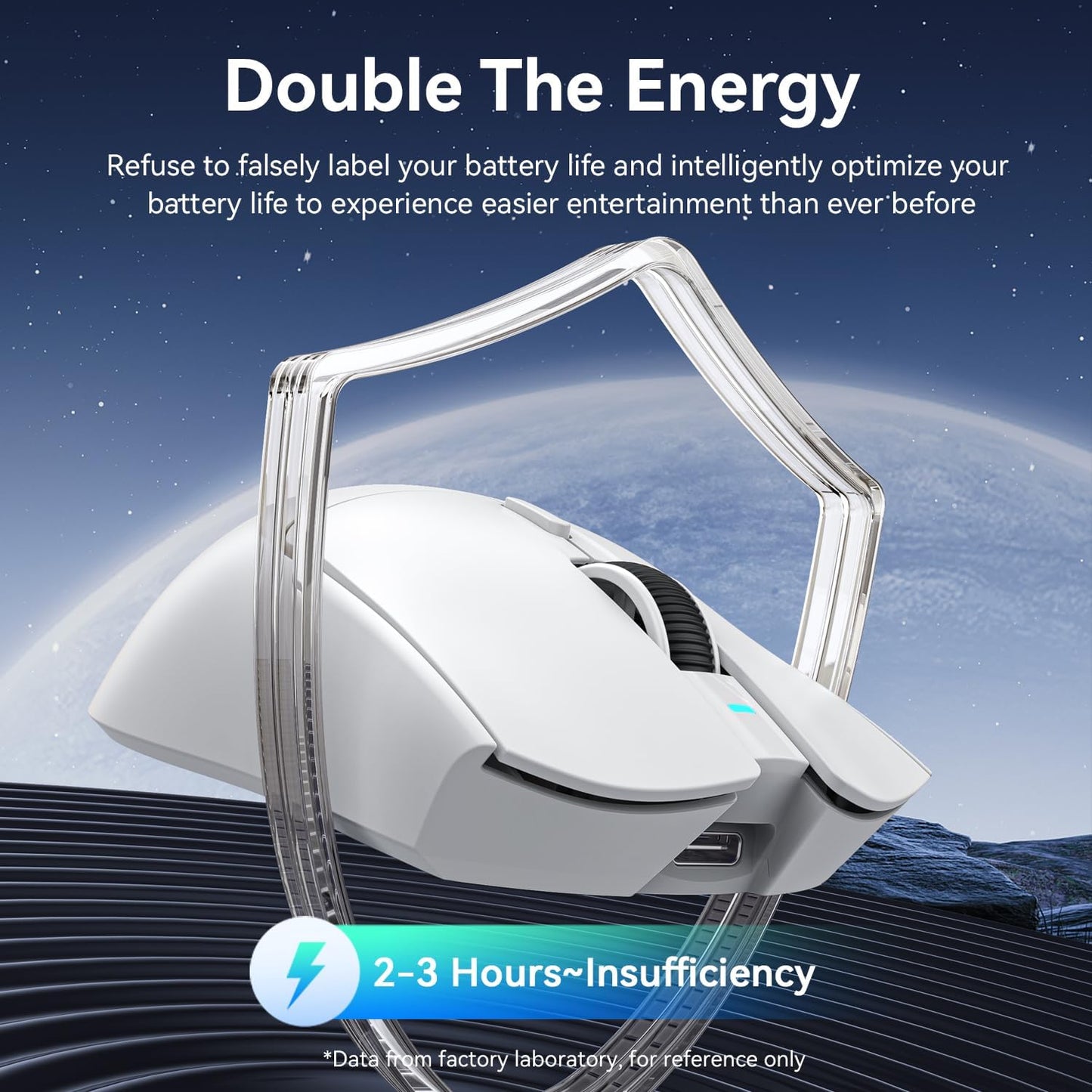 Attack Shark X1 Wireless Gaming Mouse with RGB Touchpad Charging Dock, PAW3395 Pro Sensor Up to 40K DPI, 53g Ultra Light Tri-Mode – White/Black