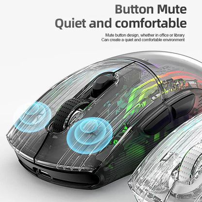 Attack Shark X2 Pro RGB Wireless Gaming Mouse with Charging Dock – Black/White