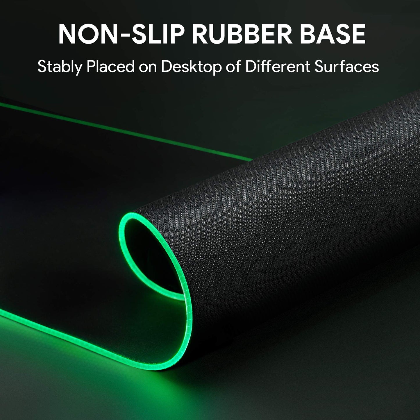 NATOL NT-MP02 RGB Gaming Mouse Pad | Extended Large 31.5" | 12 Lighting Modes | Non-Slip Rubber Base | Smooth Surface,