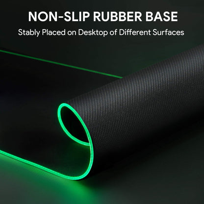 NATOL NT-MP02 RGB Gaming Mouse Pad | Extended Large 31.5" | 12 Lighting Modes | Non-Slip Rubber Base | Smooth Surface,