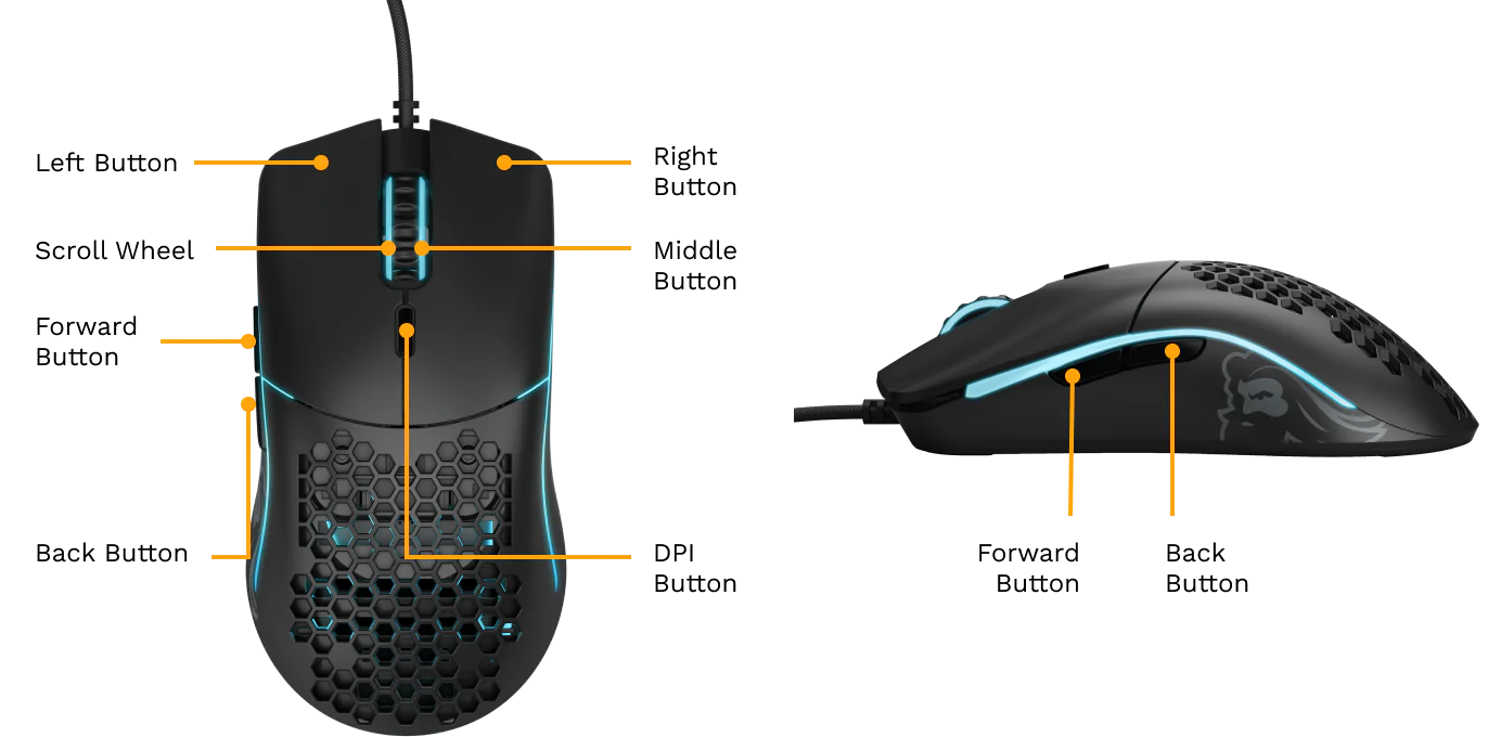 Glorious Model O Wired Gaming Mouse – 67g Superlight (White)