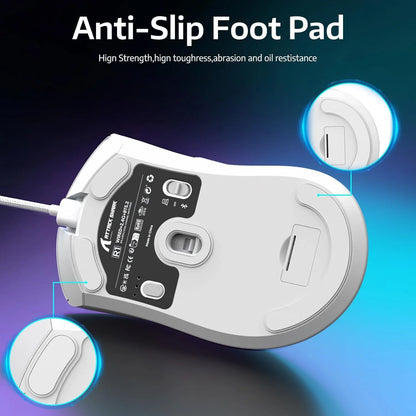 Attack Shark R1 Wireless Gaming Mouse | Tri-Mode (Bluetooth + 2.4G + USB-C) | Ultra-Light 55g | PAW3311 Sensor | 18000 DPI